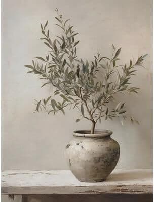 Uplift Treasures Retro Olive Tree And Lemon Botanical Canvas Wall Art 7 60x90cm