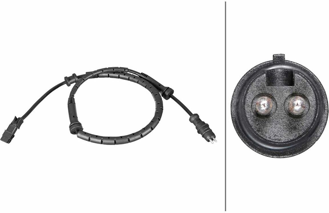 Sensor do ABS traseiro, direito HELLA 6PU 358 216-771