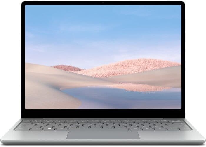Microsoft Surface Laptop Go   i5-1035G1   12.4"   16 GB   256 GB SSD   1536 x 1024   platinum   Touch   Bakgrundsbelyst tangentbord   Surface Dock   kompatibel stylus   Win 11 Pro   US