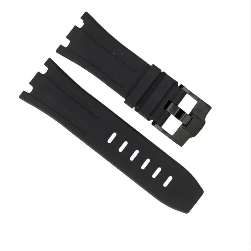 INF Silikonarmband kompatibel mit AP Royal Oak Offshore 15710 15703 – 28mm/30mm Schwarz 30 mm