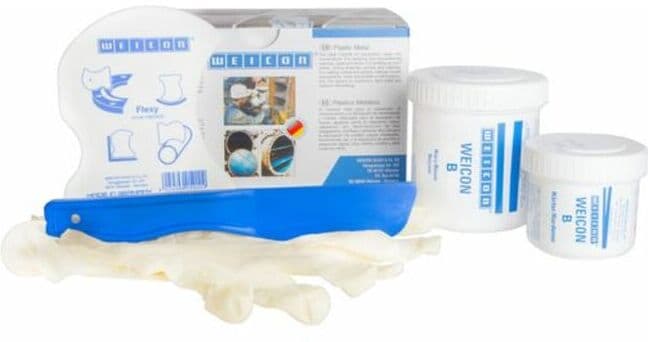WEICON B, stahlgefülltes Epoxidharz-System für Reparatur und Formgebung, 200 g, dunkelgrau (10050002)