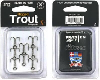 OG Paint Rigged Trout Trekroge Krog Størrelse 12