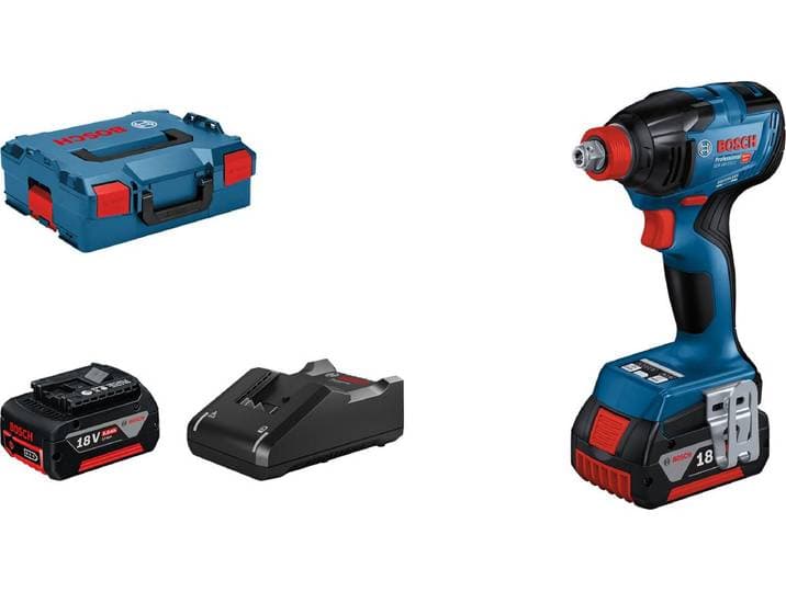 Bosch Professional GDX 18V-210 C Accu Slagschroevendraaier/slagmoeraanzetter 18V 5.0Ah (2x) in L-Boxx - 06019J0202