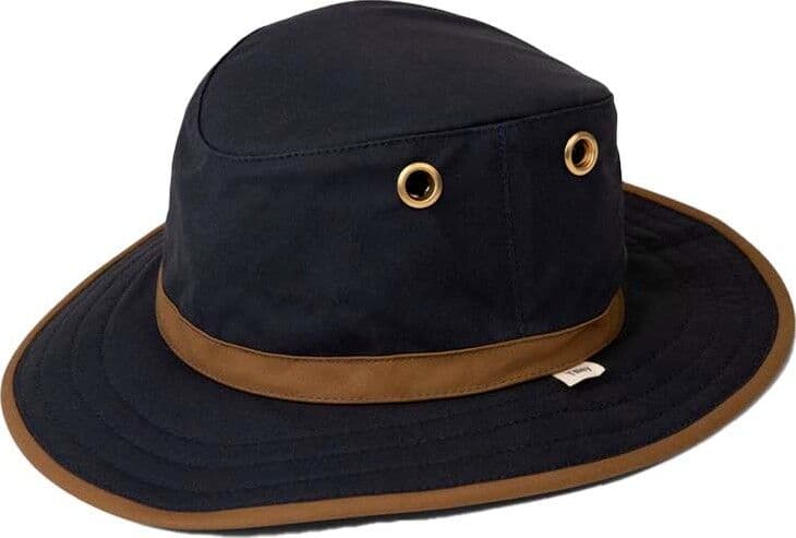 Tilley TWC7 Outback Waxed Cotton Navy/Tan 7 ⅜ (59 cm)