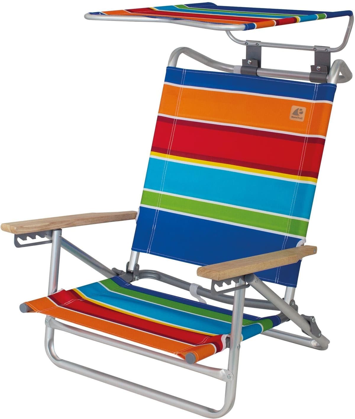 Campingstuhl EUROTRAIL "Mediterrane M", bunt, Stühle, B/H/T: 64cm x 77cm, Aluminium, Campingstuhl, B:64cm T:77cm bunt B/H/T: 64cm x 77cm