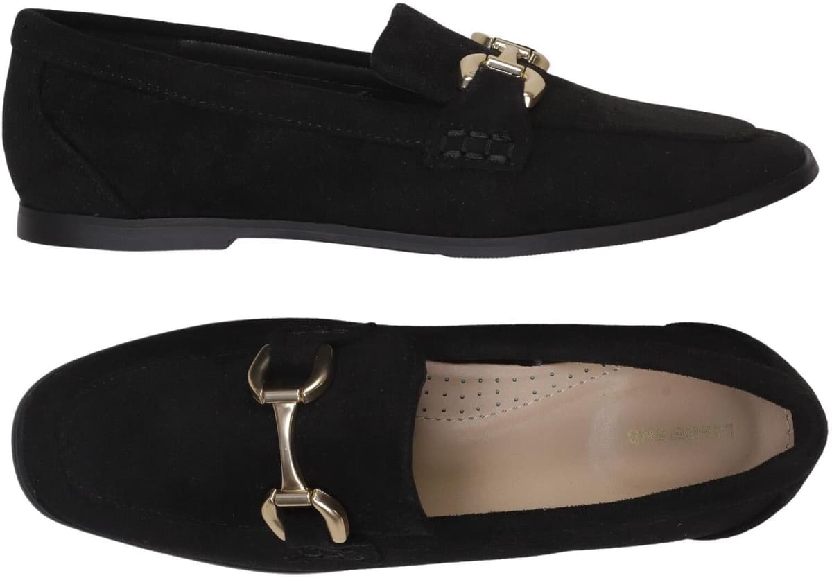 Lands End Damen Halbschuh, Schwarz, Gr. EU 34 (US 4), kein / Etikett - Second Hand