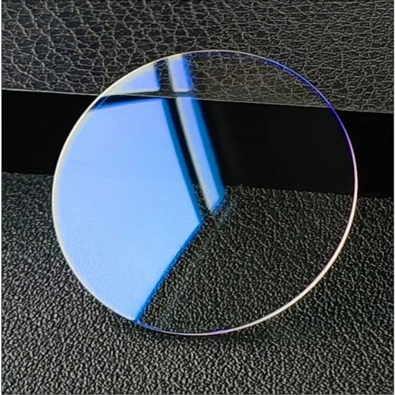 NONE Blue Hue 2.0mm Thick Double Domed Sapphire Watch Glass Round Crystal Curved Lens 21mm-36.5 Diameter for Watch Repair YZC640