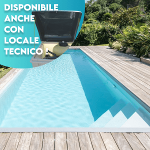 Piscine Italia Piscina interrata rettangolare pannelli acciaio Futura 6x3 h120