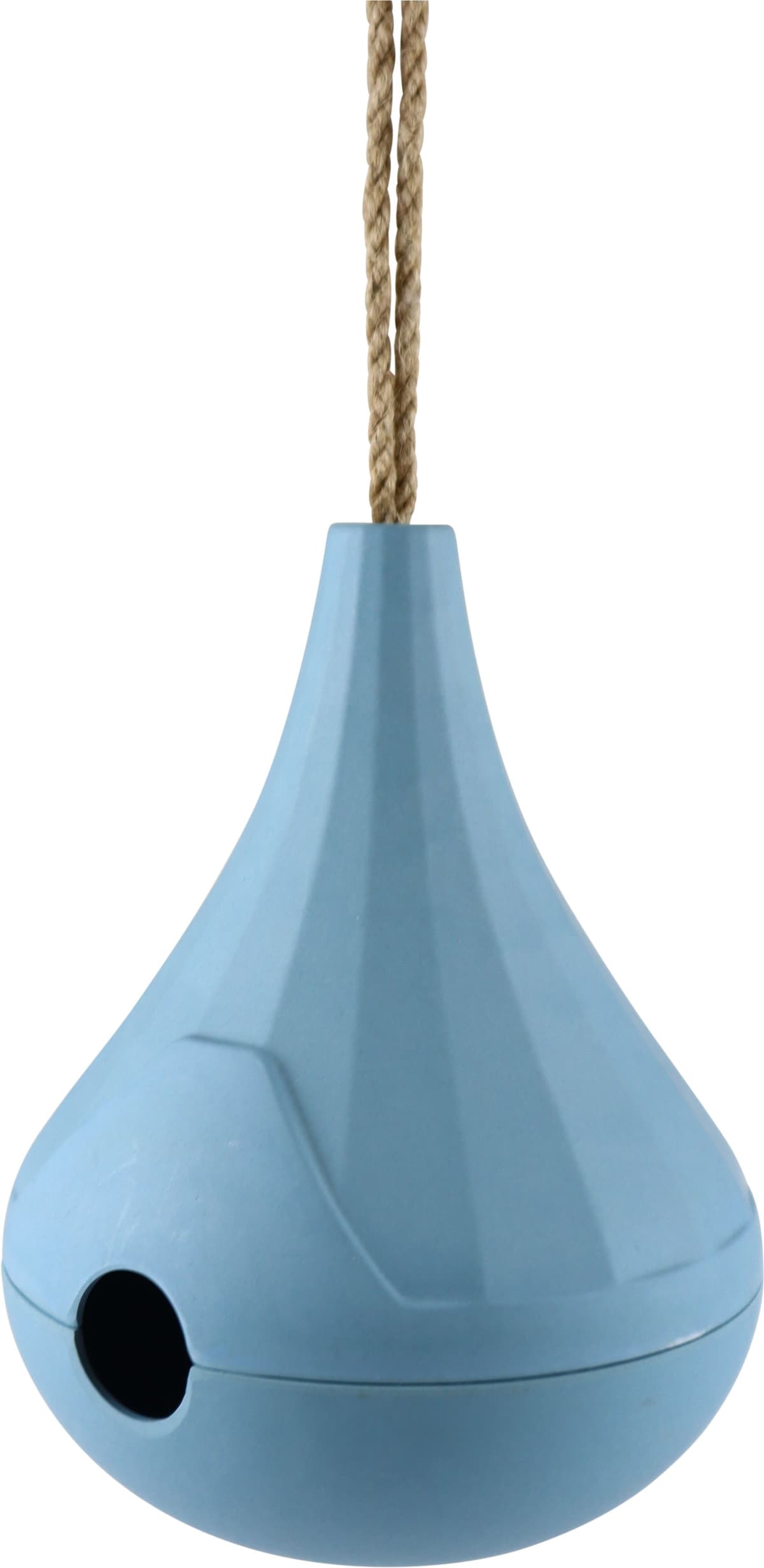Dekofigur AM DESIGN "Vogelhaus aus Bambus", blau, B:15,5cm H:20cm, Bambus, Dekofiguren, Dekofigur, in gelb, grün oder blau