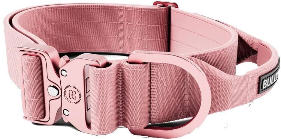 Bullybillows Combat Hundhalsband Med Handtag Rosa 5 Cm S