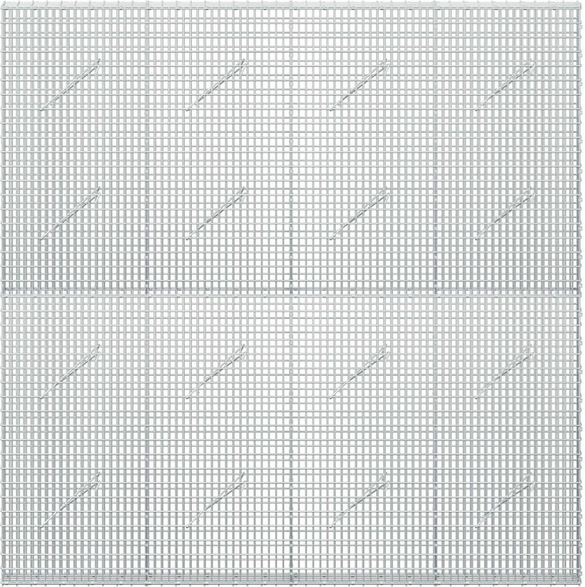 vidaXL Gabion avec fil de 5 mm et maille de 5x2,5 cm 200x10x200 cm