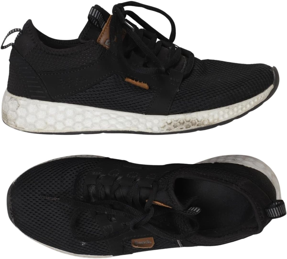 Bench. Herren Sneaker, Schwarz, Gr. EU 38, Kunstleder - Second Hand
