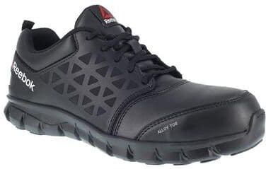 Reebok Work Sublite Cushion Work Alloy Toe - Mens 7.5 Black Oxford Shoes Medium