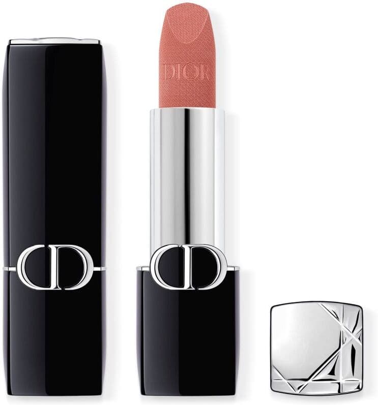 Christian Dior Rouge Dior confort et longue tenue - soin floral hydratant teinte 100 Nude Look Velvet 3.5 g