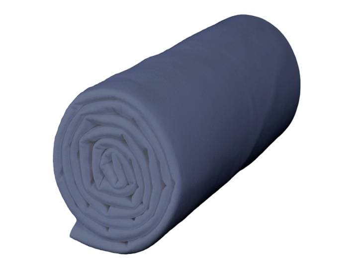 Drap housse jersey bleu océan bonnet 30 cm 160x190/200