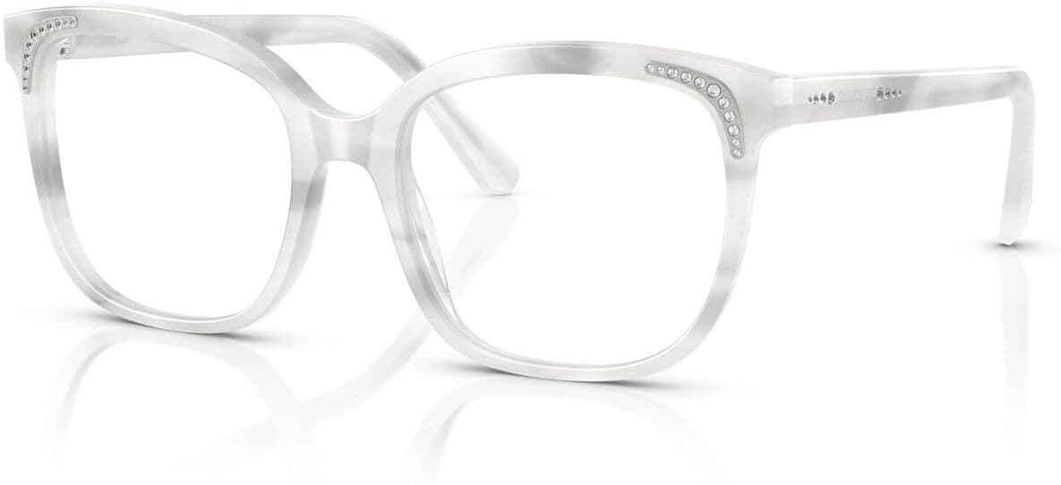 Swarovski SK 2033 - Occhiali da vista donna - Bianco a righe - Modello 1042