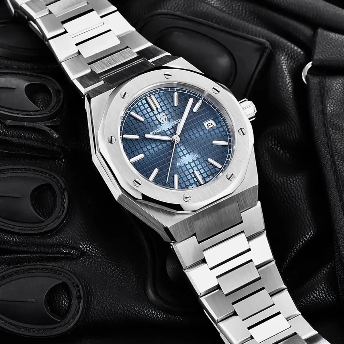 Pagani Design 8215 Men's Automatic Mechanical Watch 40Mm Sapphire Stainless Steel Waterproof 10Bar Luminous C3 Reloj Hombre