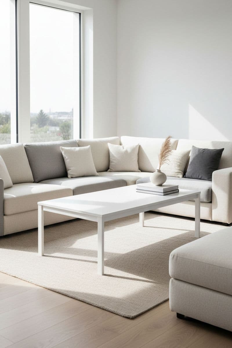 Presentes Miguel Mesa Central Tian 120x60cm Branco