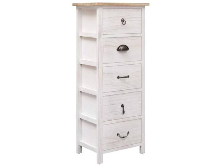 HKQWPBF Beistellschrank 35x25x87 cm Massivholz Paulownia mit 5 Schubladen Paulowniaholz, 5 Schubladen, Sideboard, Nachttisch, Telefontisch, Flurschrank, Schlafzimmerschrank, feucht abwischbar