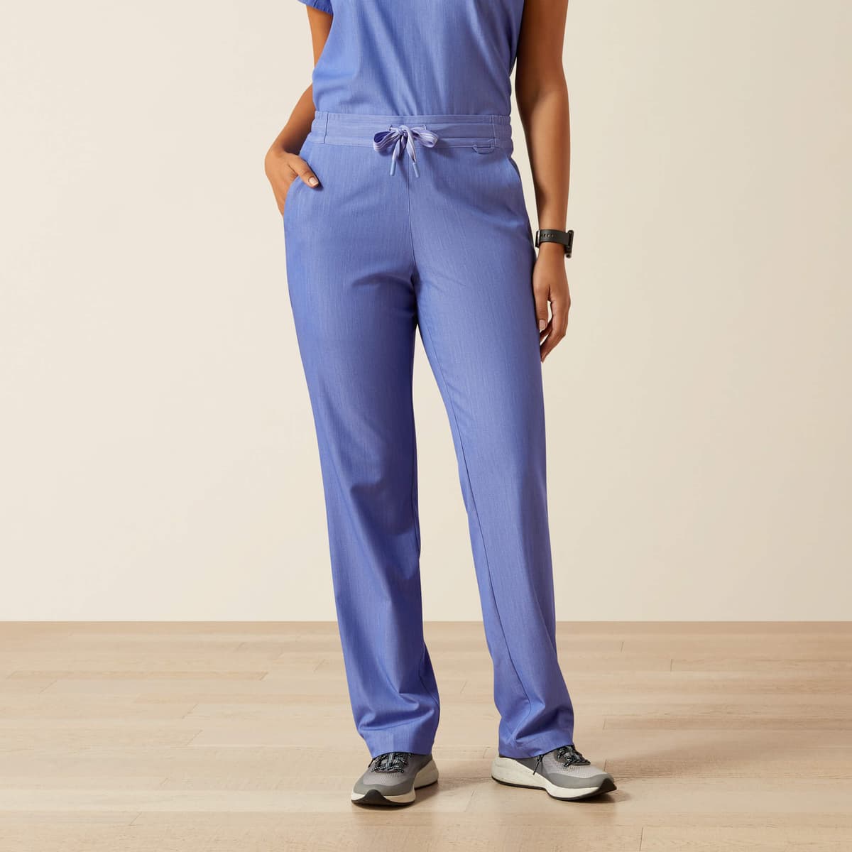 Women's Nightingale Utility Stretch Scrub Pant in Cornflower Blue, Size: Large Regular by Ariat