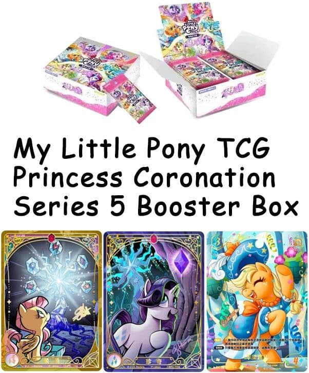 KAYOU My Little Pony Princess Coronation Collection Cards Series 5 Paper Trading Cards Twilight Sparkle Luna Celestia Fan Gift