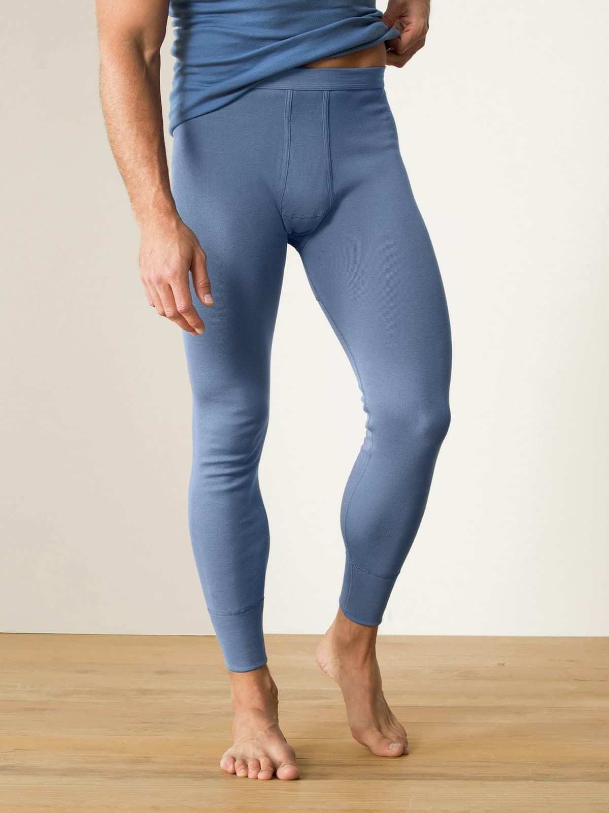 Walbusch Thermo-Hose lang 2er-Pack, , Farbe Blau, 9(3XL), reine Baumwolle Thermo-Effekt Herren