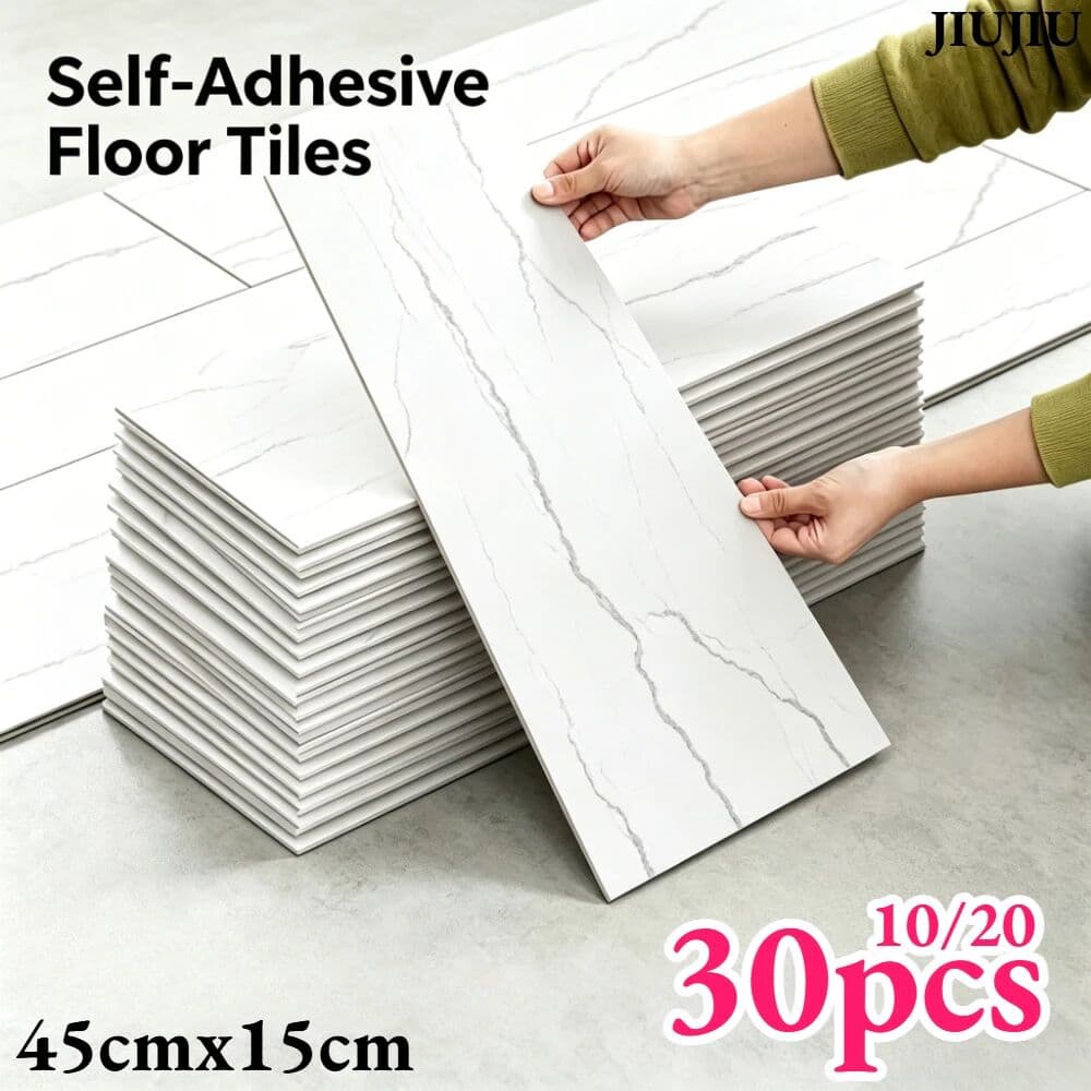 NONE PVC Vinyl Flooring for Home Decoration Self-adhesive Anti Slip and Wear-resistant Floor Tiles Rental Room Floor Decoration