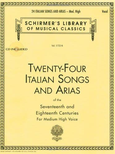 Schirmer, Gregory A. - 24 Italian Songs + Arias. Gesang Hoch, Klavier - Preis vom 13.10.2026 11:25:28 h