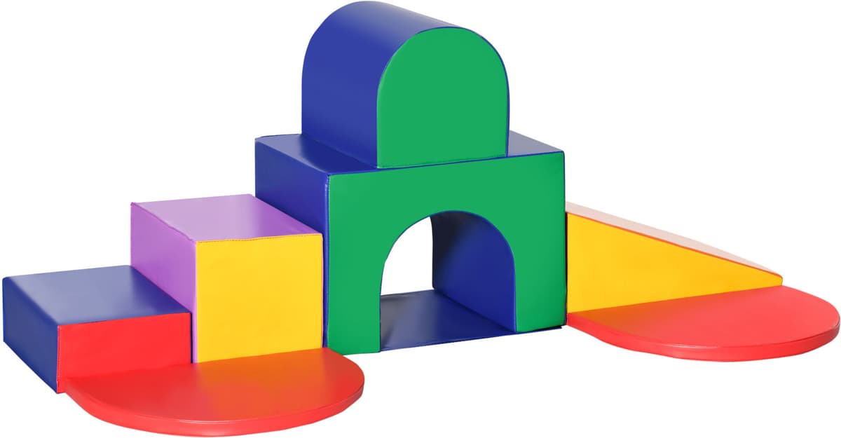 giordanoshop Set 7 Costruzioni Morbide per Bambini 1-3 Anni in PU e EPE Multicolore...