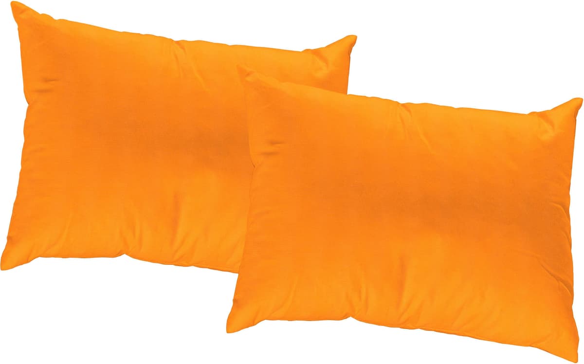 Dekokissen WIRTH "WirthNatur" Gr. 3, orange (orange, unifarben), B:40cm L:60cm, Baumwolle, Dekokissen_Sitzkissen_Kissenhüllen, Dekokissen, Kissenhülle ohne Füllung, 2 Stück orange, unifarben B/L: 40cm x 60cm, 2 Stk.