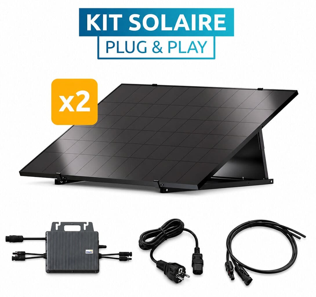 Kit solaire Poolex Plug & Play 900 Wc photovoltaïque pour chauffage piscine