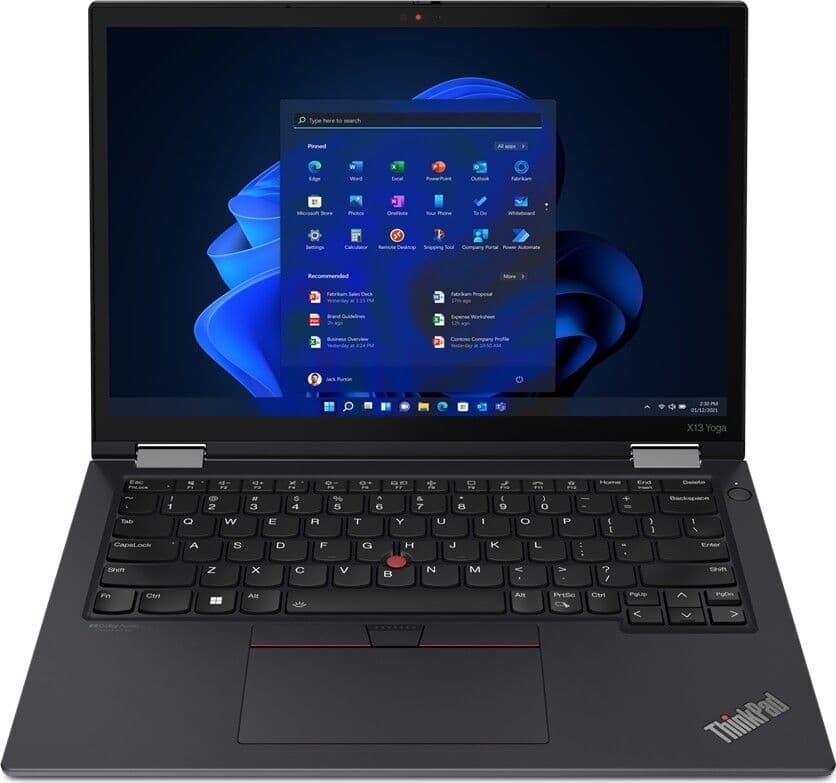 IBM ThinkPad X13 Yoga G3   i5-1245U   13.3"   16 GB   250 GB SSD   Win 11 Pro   DK - Refurbished