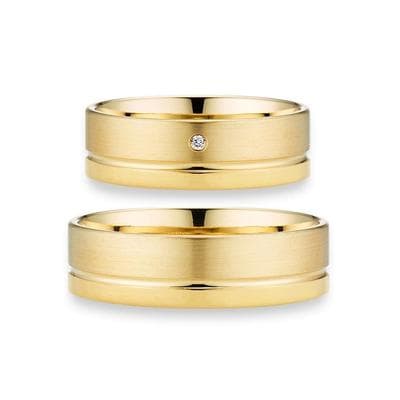 Trauring PHÖNIX "Schmuck Geschenk Gold 333 Trauring Ehering LIEBE versch. Varianten" Gr. 71, gold (gelbgoldfarben), Fingerringe, Damen, 71, ohne Brillant, Gelbgold 333, 6mm, Trauring, Made in Germany, wahlweise mit oder ohne Brillant
