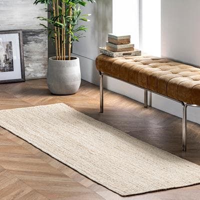 Nuloom Adelaida Farmhouse Jute Area Rug