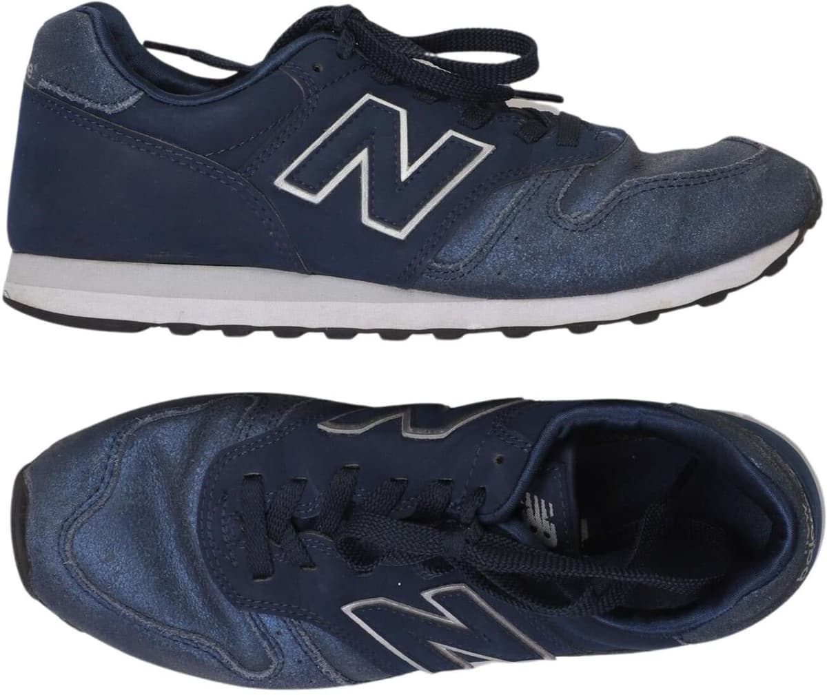 New Balance Damen Sneaker, Marineblau, Gr. EU 38, Leder / Kunstleder - Second Hand