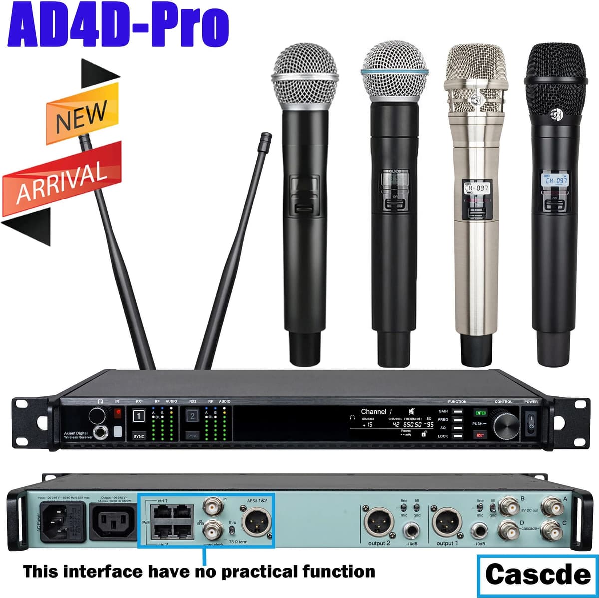 Leicozic AD4DPro Microfono KSM11 SM-Beta58 Cascade 8V To UA874 Antenna Professional Stage Microfone Dynamic Diversity 500/600Mhz