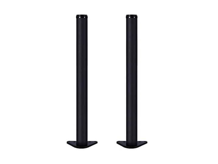 HOCAH Verstellbare Tischbeine aus Edelstahl, 2er-Set, 20–130 cm, DIY-Möbelbeine for Schreibtisch, Schrank(Nero,90cm)