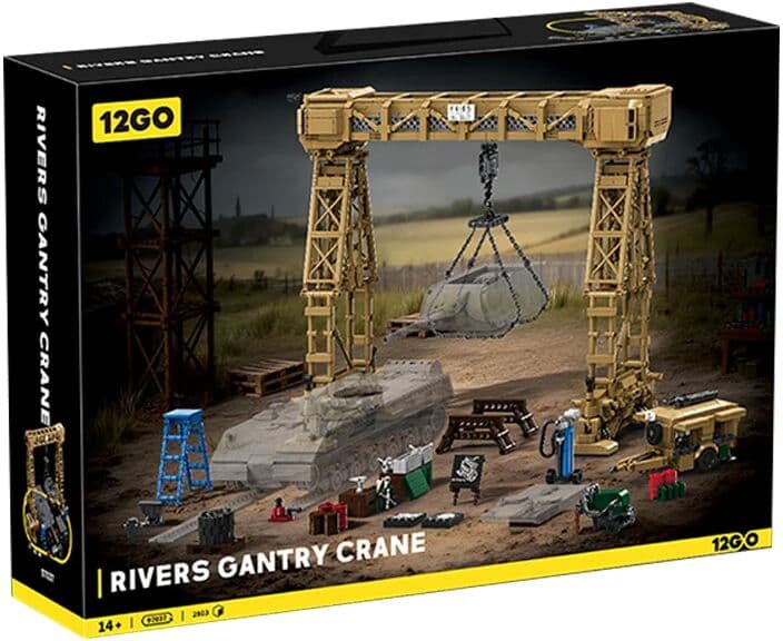 NONE IN STOCK 120G 97037 MOC Military Tank Rieselflex Arm Building Blocks Bricks Assembling Model Toys for Boys Christmas Gift Set