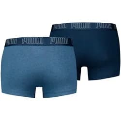 PUMA Herren Boxershorts, 2er Pack - Everyday Trunks 2P, Cotton Stretch, einfarbig Blau Denim / XL