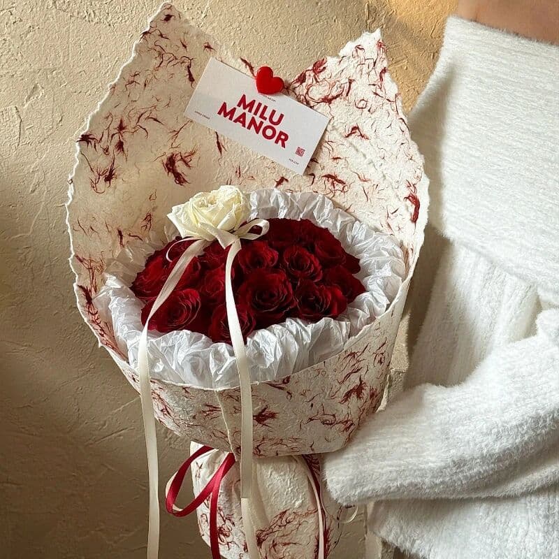 NONE Ink Dyed Flower Packaging Paper DIY Handmade Package Papers Florist Bouquet Wrapper Mother's Day Present Decorative Items