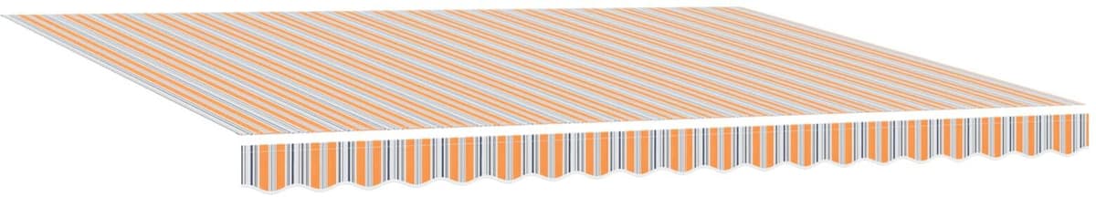 vidaXL Auvent rétractable électrique Orange, Gris, Bleu, Blanc