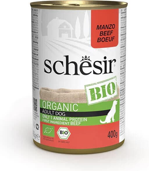 Schesir BIO Adult Ternera en Paté Lata para Perros 400 gr