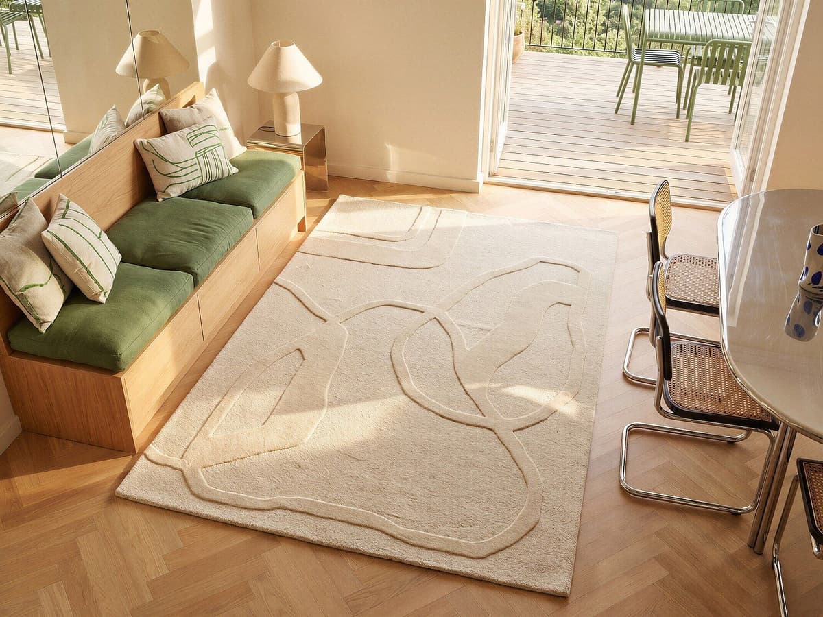 Unique Dywan tuftowany 100% wełna - 160 x 230 cm - Beżowy - 2200g/m² - ALINOR