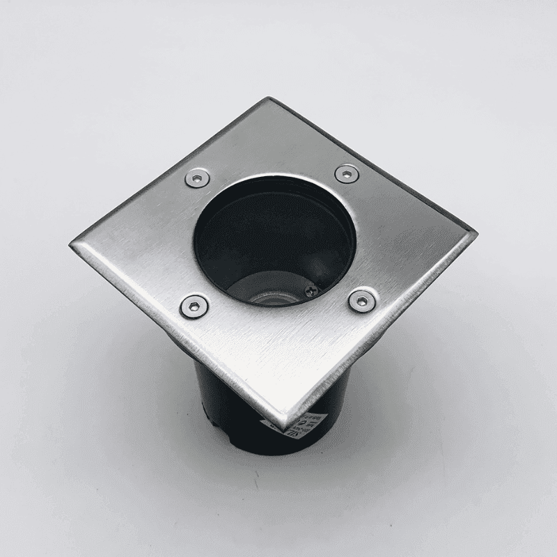 Silamp Spot LED Extérieur Encastrable Carré pour Ampoule GU10