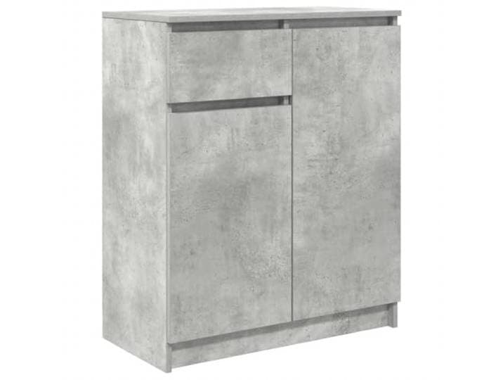 GFMGUEMV Sideboard mit Schublade Betongrau 71x35x84 cm Holzwerkstoff Mit Tür und Schublade, zwei Einlegeböden, flexible Montage links oder rechts, pflegeleichte Oberfläche