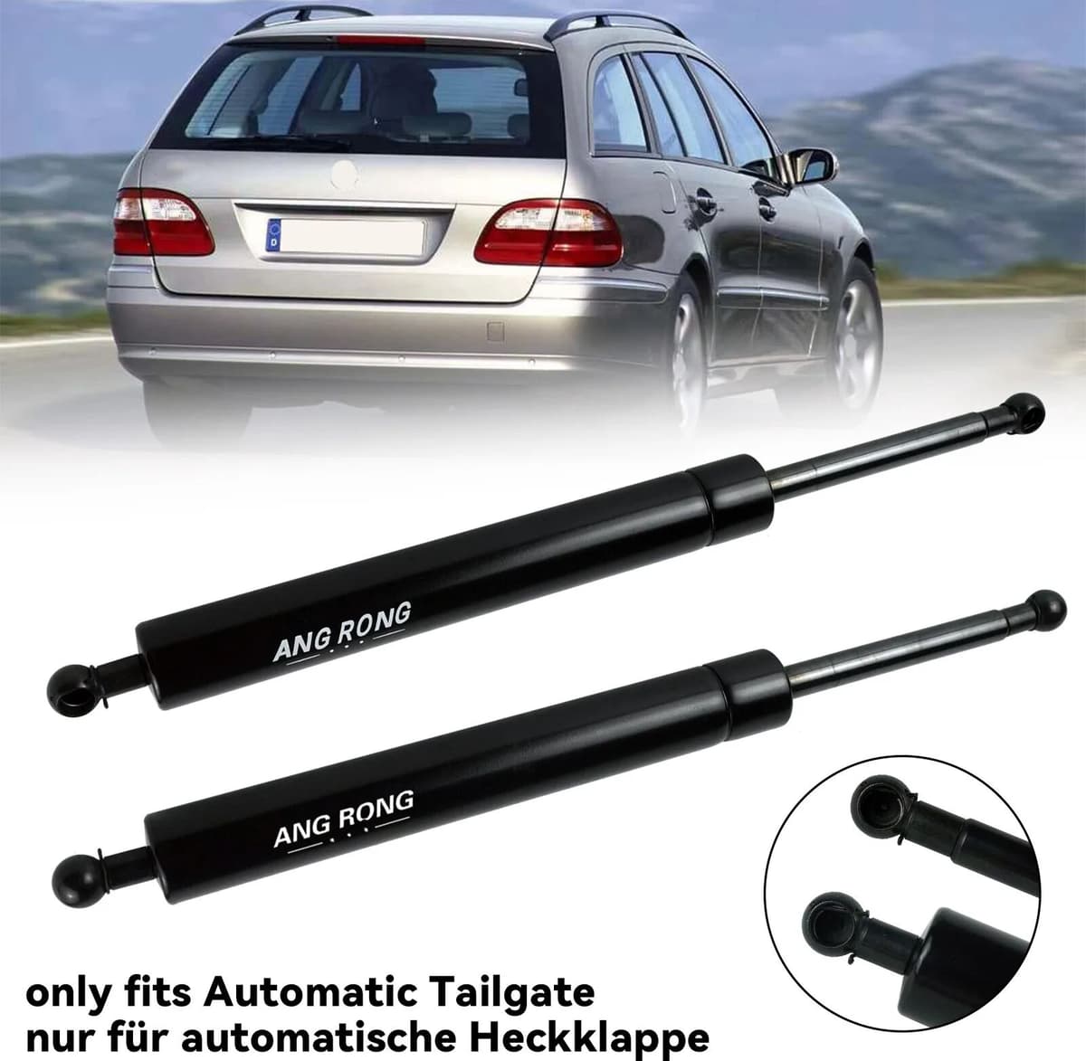 NONE 2x Gas Struts Spring For Mercedes-Benz E-Class S211 Automatical Tailgate Boot Support Lifter