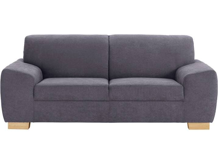 2-Sitzer DOMO COLLECTION Incanto, kubisch & zeitlos, Breite 200cm, bequem, flache Armlehnen , grau (dunkelgrau), B:200cm H:81cm T:89cm, Sofas