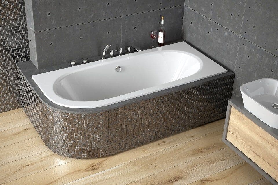 Besco Avita Slim 160x75cm wanna asymetryczna prawa #WAV-160-NPS