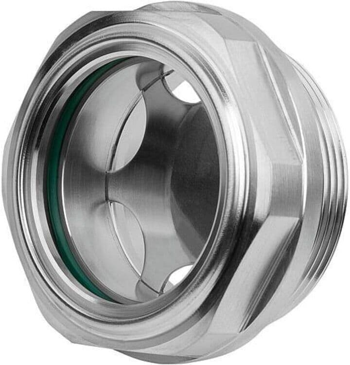 KIPP Ölschauglas M33x1,5 Edelstahl mit Sechskant Reflektor (K2182.393315)