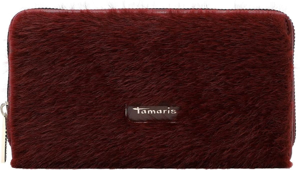 Geldbörse TAMARIS "Geldbörse TAS Marijana", Damen, rot (wine 690), Kleinlederwaren